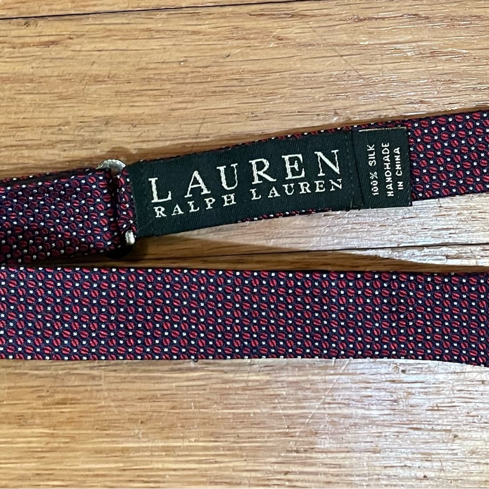 Lauren Ralph Lauren 100% Silk Tie - Red and Blue